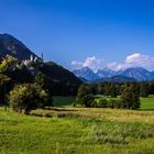 Das Schwangau bei Füssen und Schloss Neuschwanstein