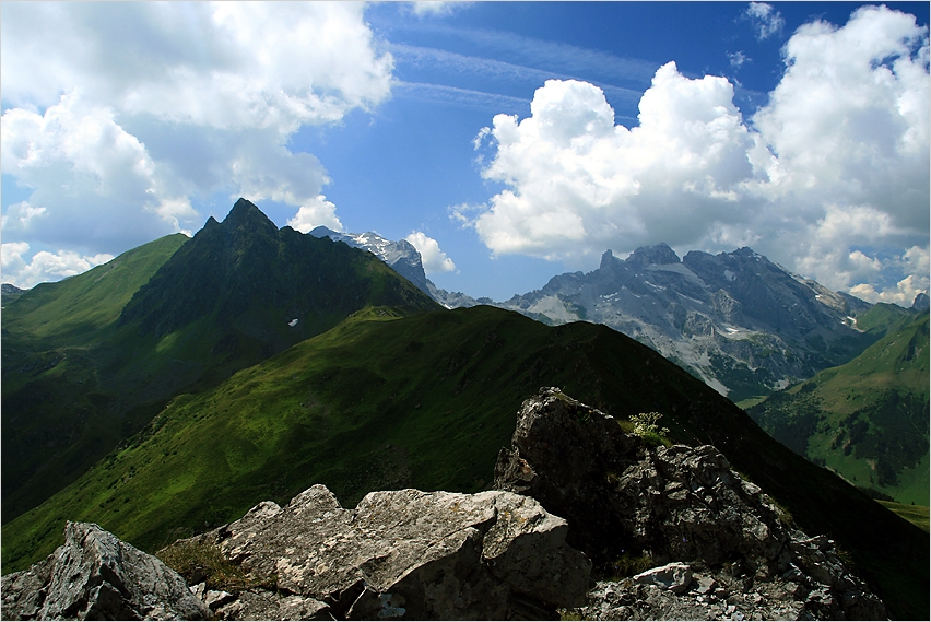 das Schwarzhorn im Blick