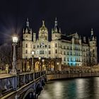 Das Schweriner Schloß bei Nacht