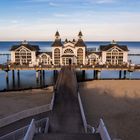 Das Seebad in Selin auf Rügen am Abend