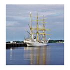 Das Segelschulschiff Gorch Fock im Heimathafen Kiel