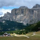 Das Sella-Massiv am Pordoijoch/Dolomiten