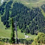 Das sind 200 m Höhenunterschied beim Blick ins Vermieltal…