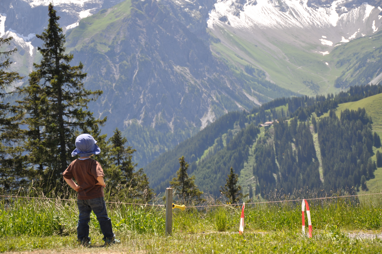 Das sind also die Berge....