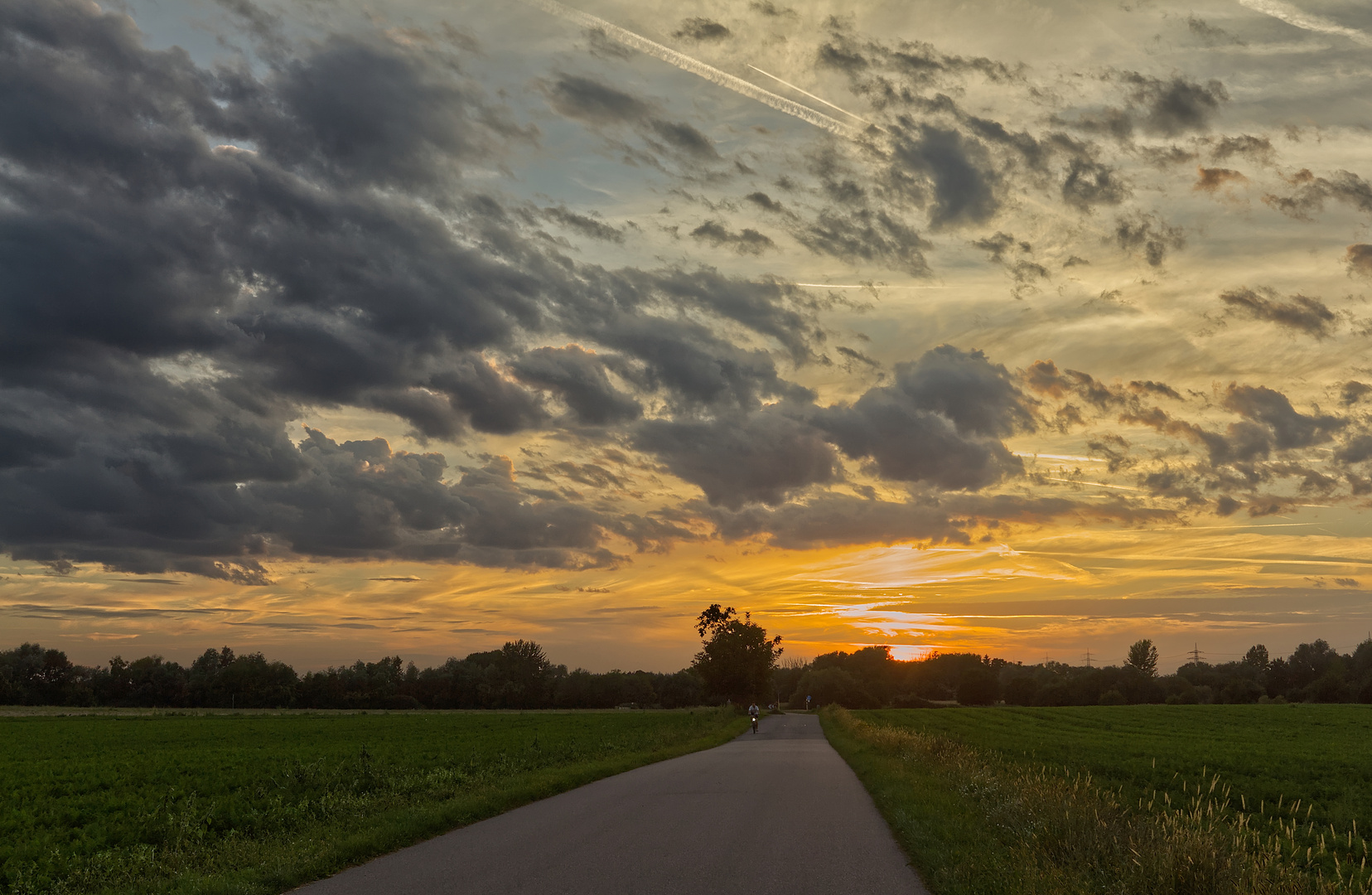 DAs Sonnenuntergangsradeln.......