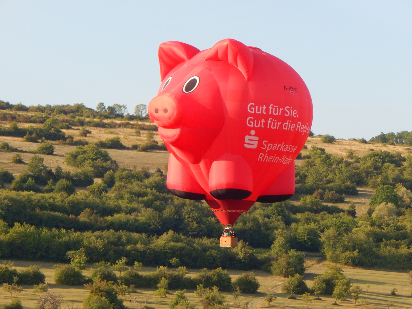 Das Sparschwein fährt auch mit....