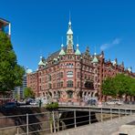 Das Speicherstadtrathaus in Hamburg, eines der schönsten Gebäude in der Speicherstadt.