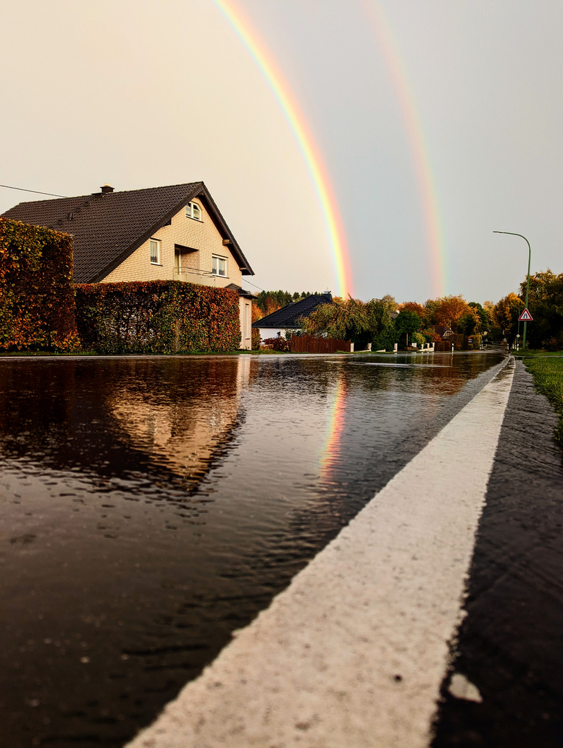 Das Spiel aus Sonne und Regen