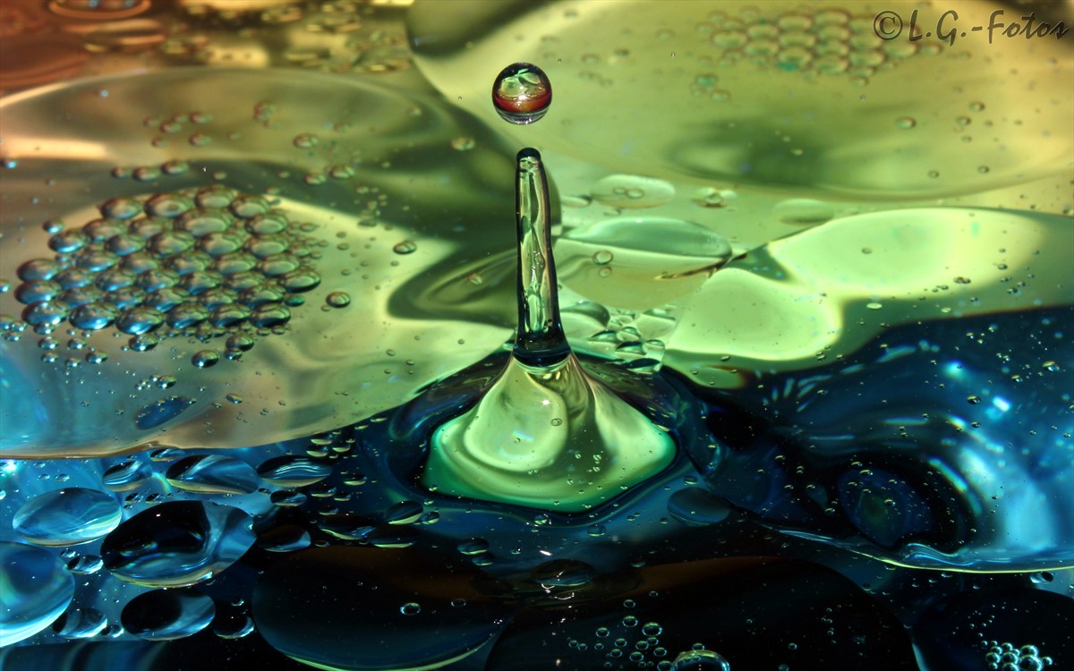 Das Spiel zwischen Wasser,Öl und Licht