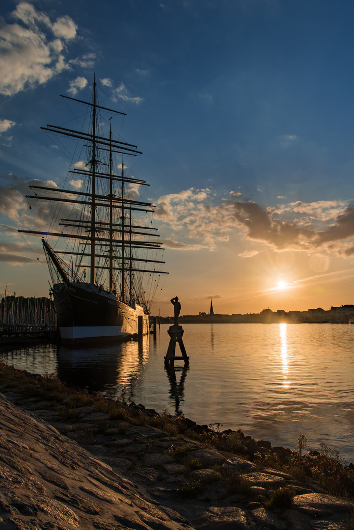 Das SS Passat im Sonnenuntergang