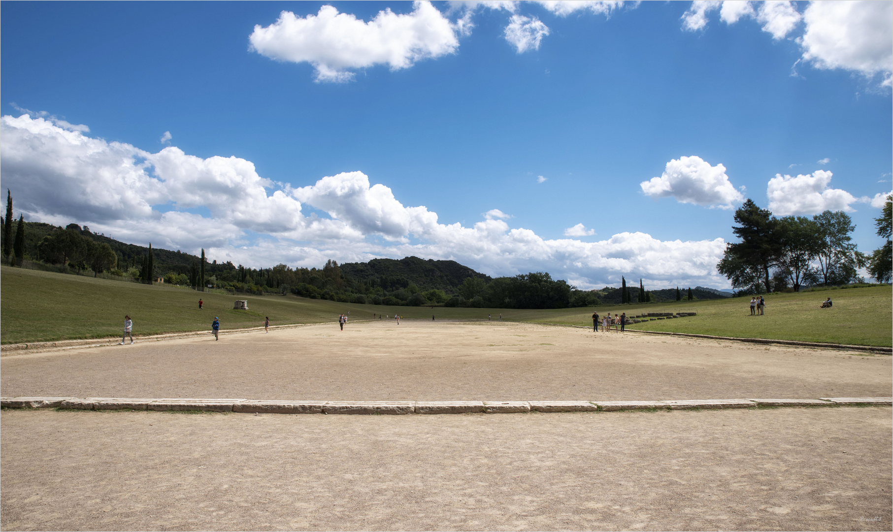 Das Stadion...  