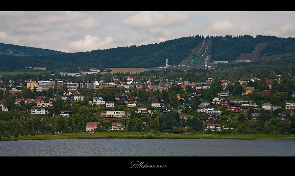 Das Stadtbild von Lillehammer