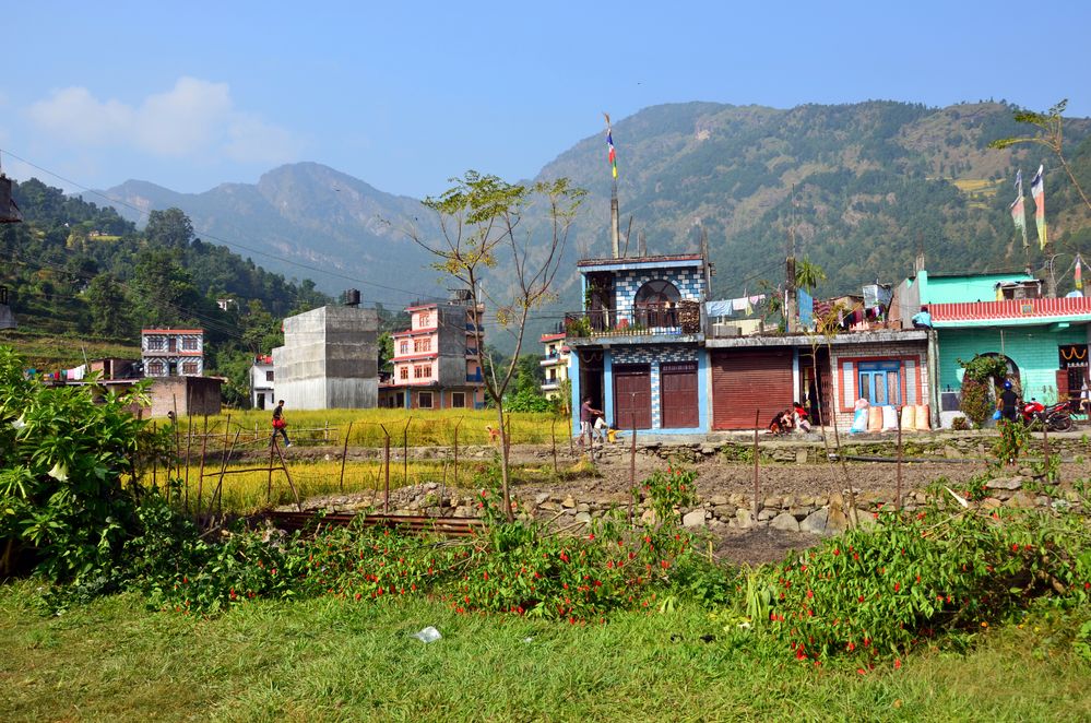 Das Städtchen Besisahar ist der Endpunkt des ManasluTreks Foto & Bild