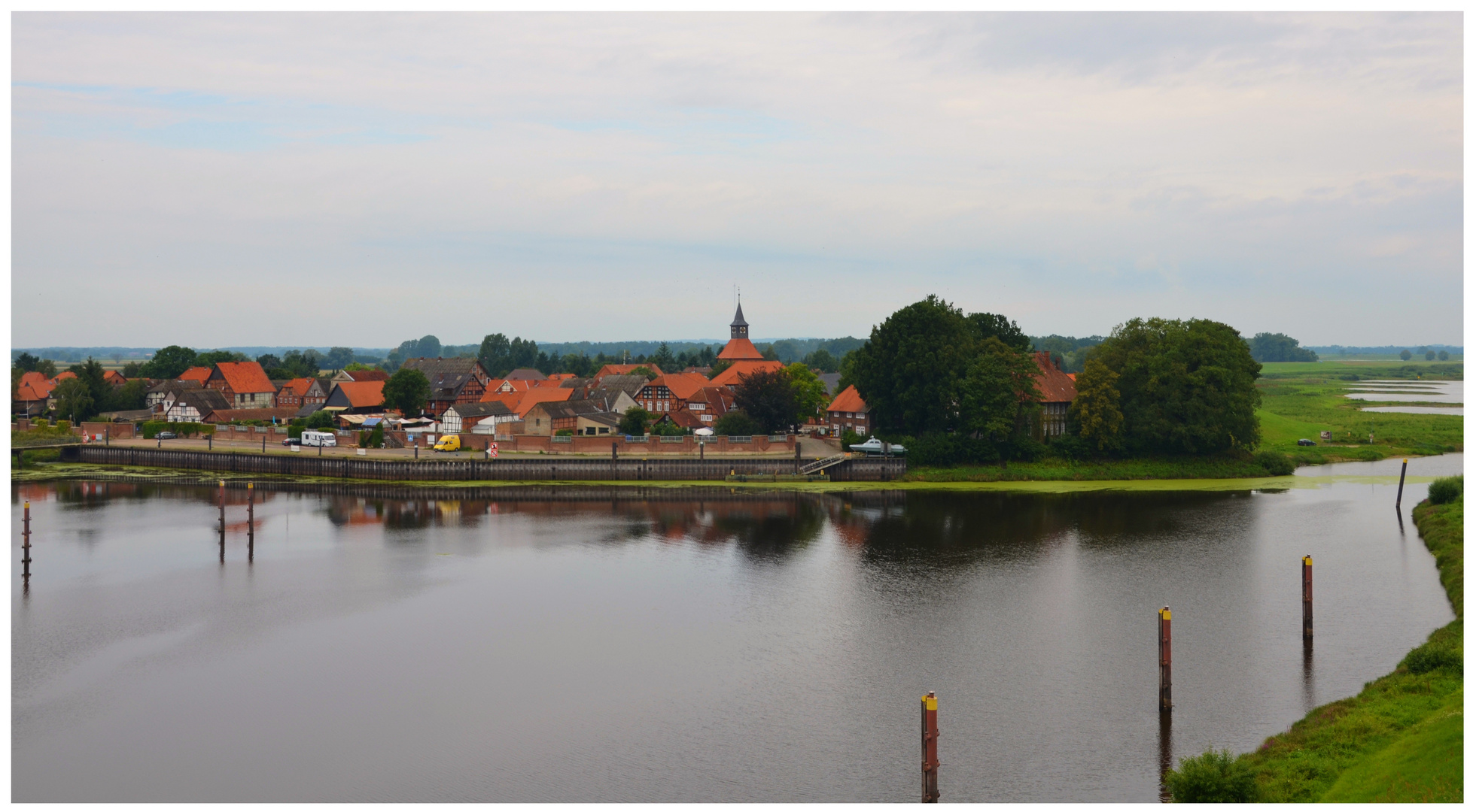 Das Städtchen Schnackenburg an der Elbe