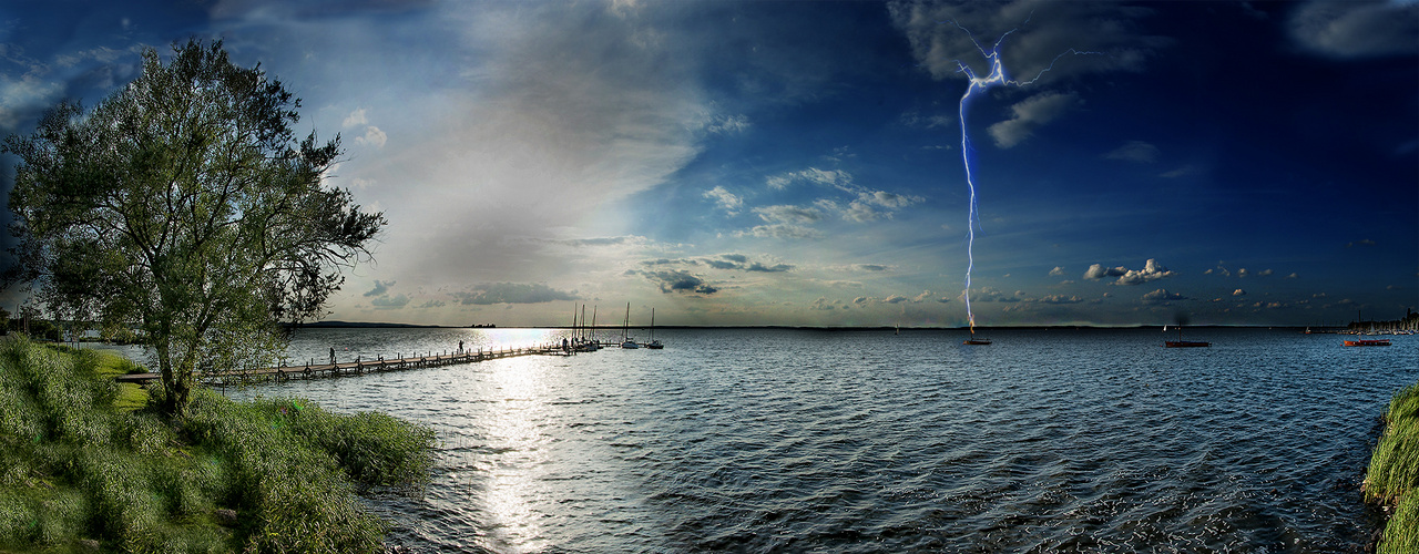 Das Steinhuder Meer, am 23,06,2012 Schlimmes gewitter