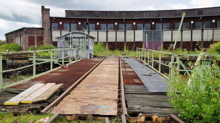 Das stillgelegte Bahnbetriebswerk in Gelsenkirchen Bismarck