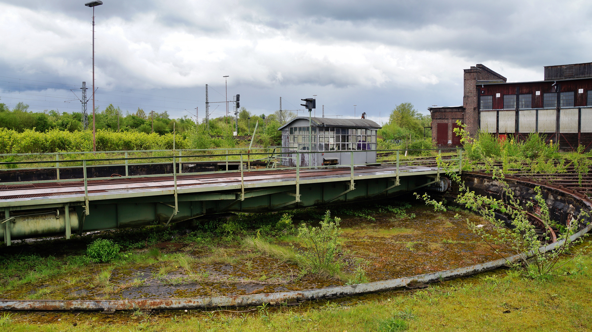 Das stillgelegte Bahnbetriebswerk in Gelsenkirchen Bismarck