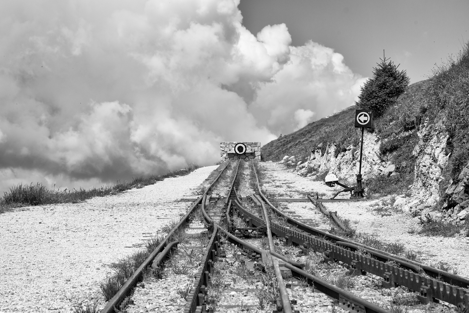 Das Streckenende der Schafbergbahn