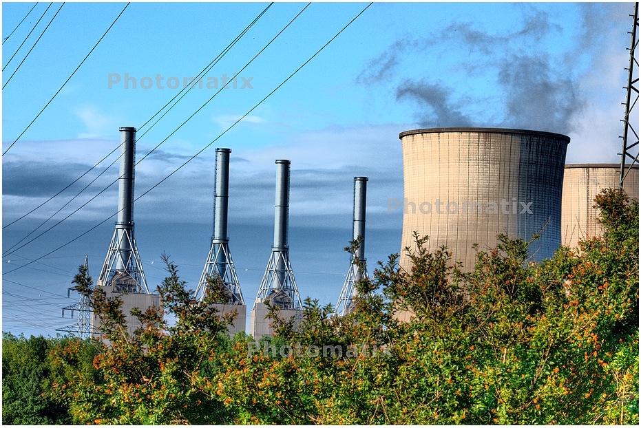 Das Stromkraftwerk in Werne-Stockum in HDR