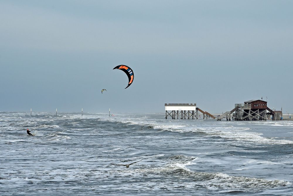 Das stürmische St. Peter Ording