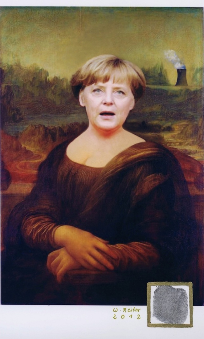 Das süße Lächeln von Mona Lisa Merkel