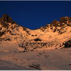 Das Taghaubenmassiv in der Abendsonne