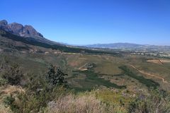 Das Tal von Paarl in Südafrika 1