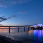 Das Teehaus zwischen Sonnenuntergang und Blauer Stunde