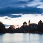 Das Thuner Schloss in der Abenddämmerung