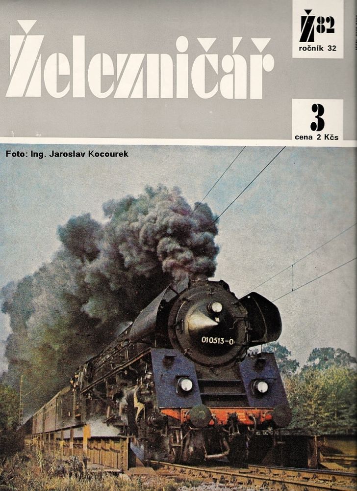 Das Titelbild dieser Tschechoslowakischen Eisenbahnzeitschrift 