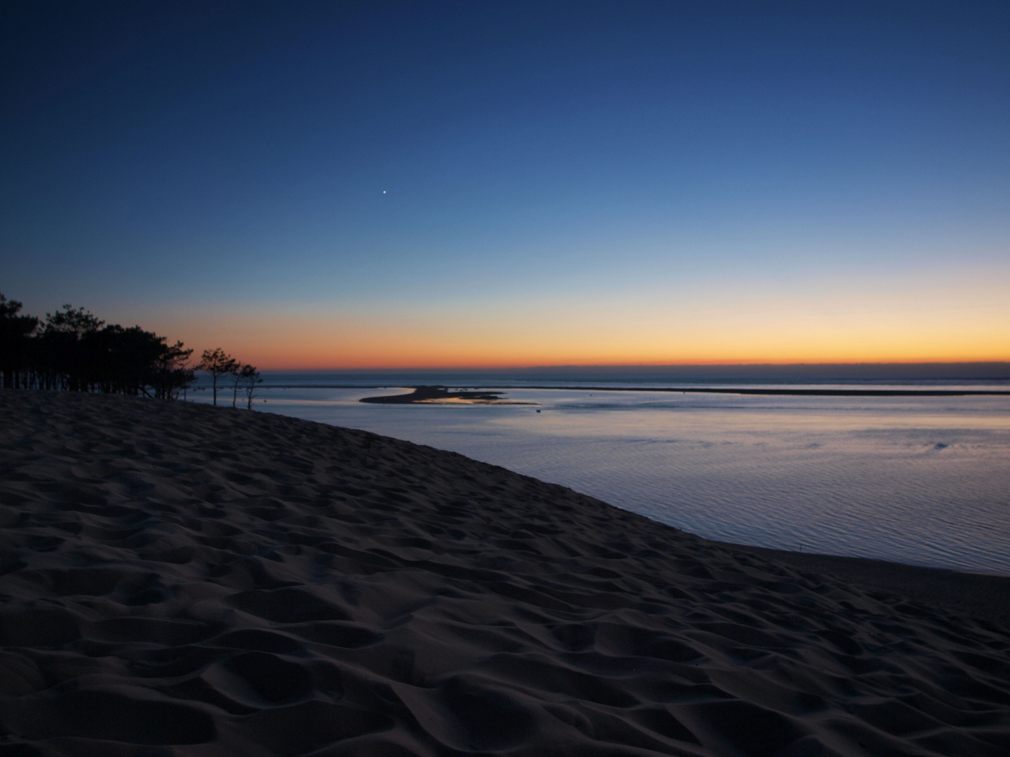 Das traumhafte Abendrot auf der "Grande Dune de Pyla"