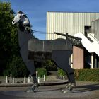 Das Trojanische Pferd vor dem Staatstheater