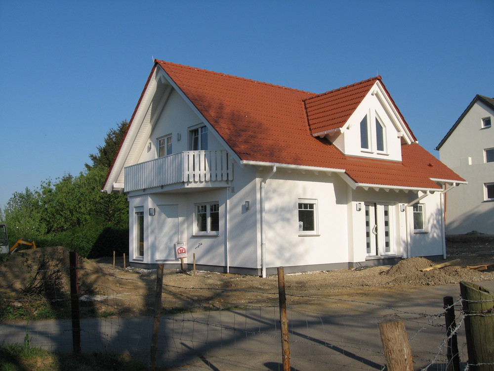 Das Turmblick-Haus vor der Vollendung