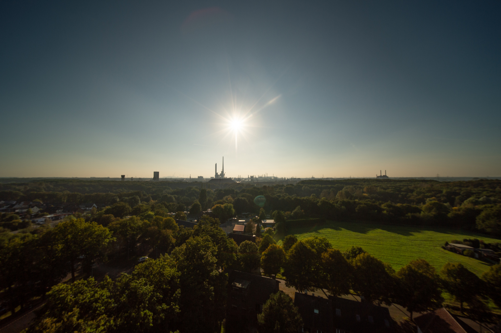 das Unten von Oben gesehen