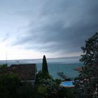 Das Unwetter über dem Lago di Garda wütet los ...