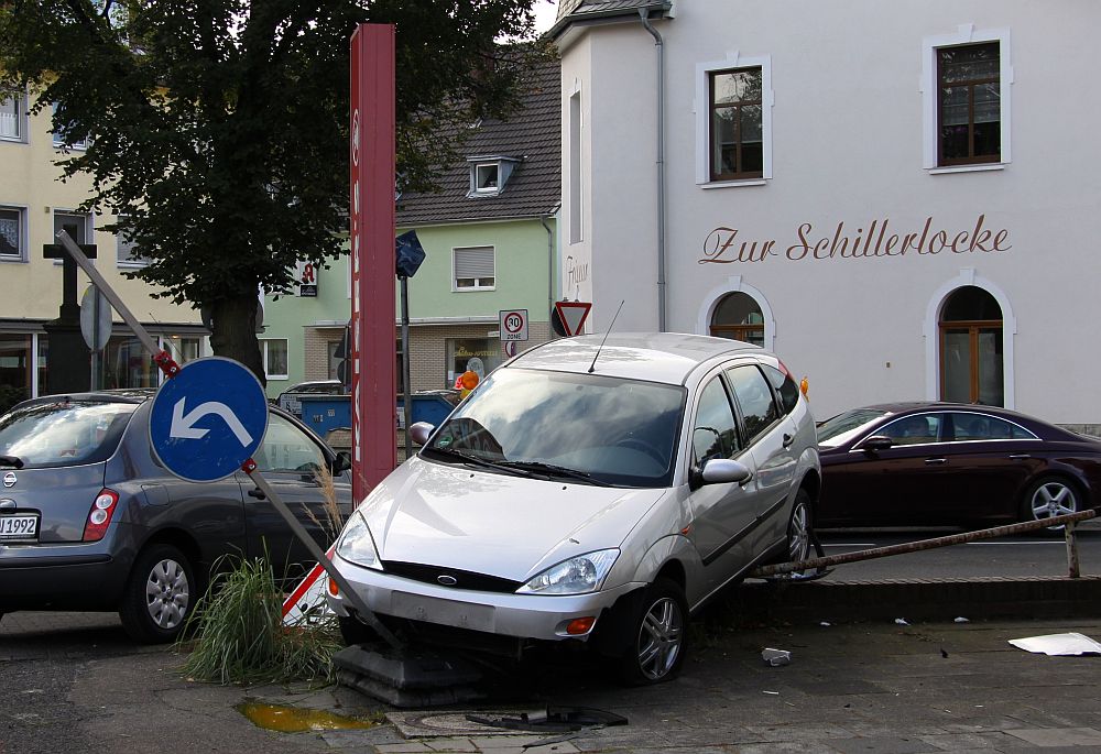 Das Verkehrszeichen stört