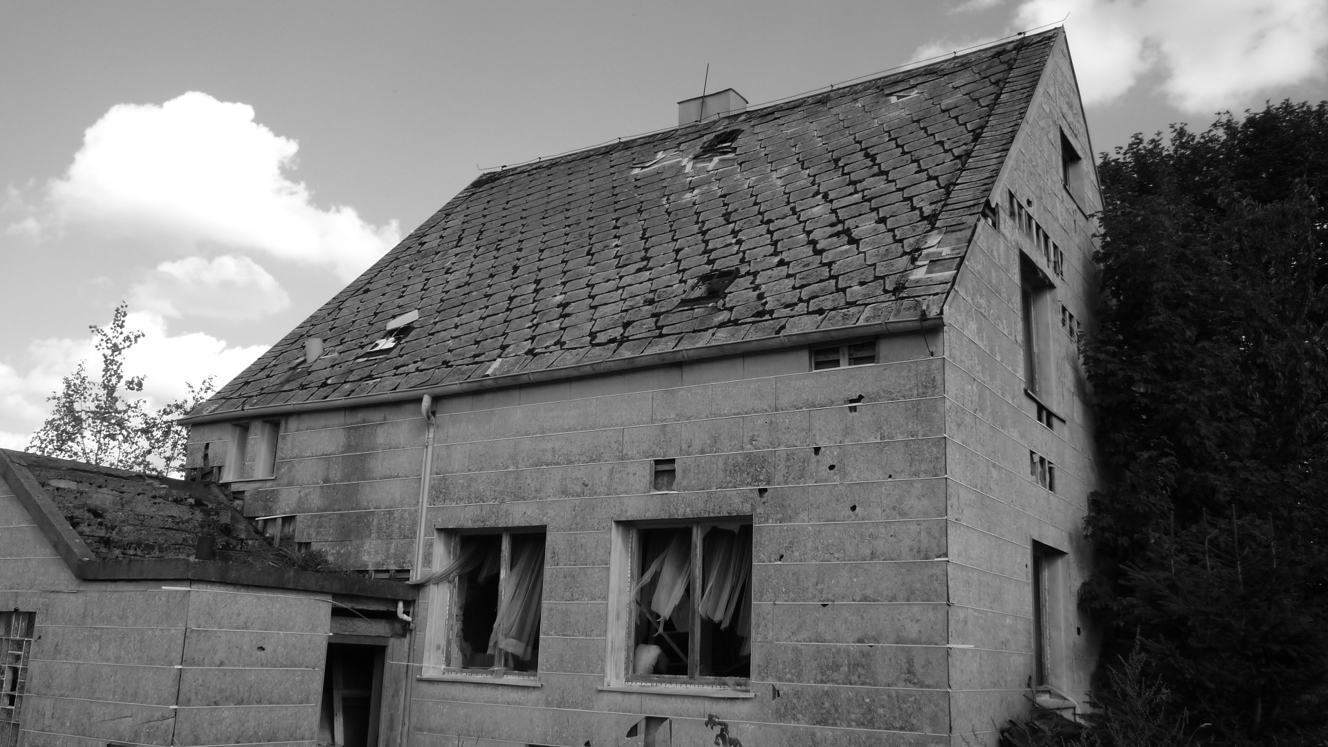 Das verlassene Haus des abgestürzten Piloten