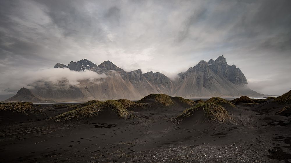 Das Vestrahorn am frühen Morgen...