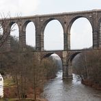 Das Viadukt über die Mulde...