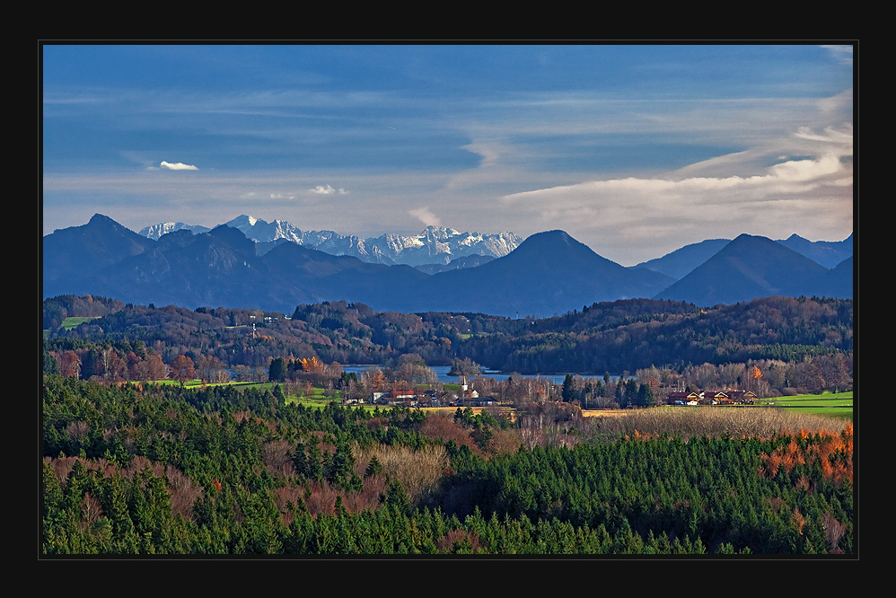 Das Voralpenland bei Föhn