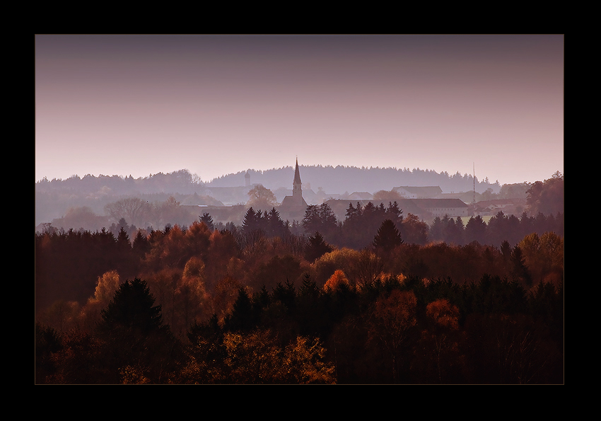 Das Voralpenland im Herbst ...