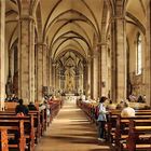 Das Wahrzeichen von Bozen ist der Dom Maria Himmelfahrt. Freihandaufnahme.