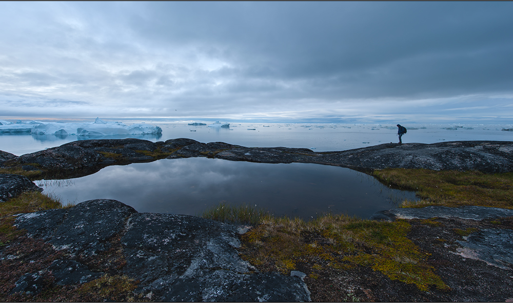 das wandern an grönlands küste