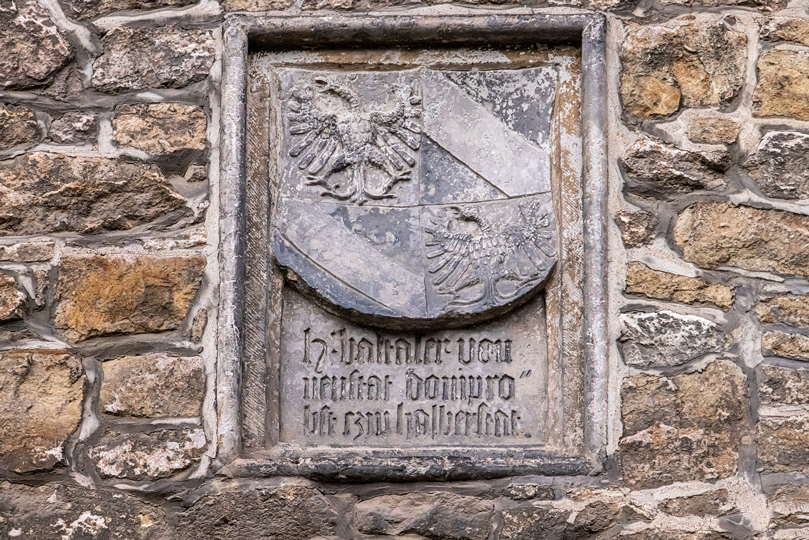 Das Wappen von Balthasar von Neuenstadt...