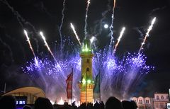 Das Warnemünder Turmleuchten am 1. Januar 2018 (1)