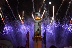 Das Warnemünder Turmleuchten am 1. Januar 2018 (2)