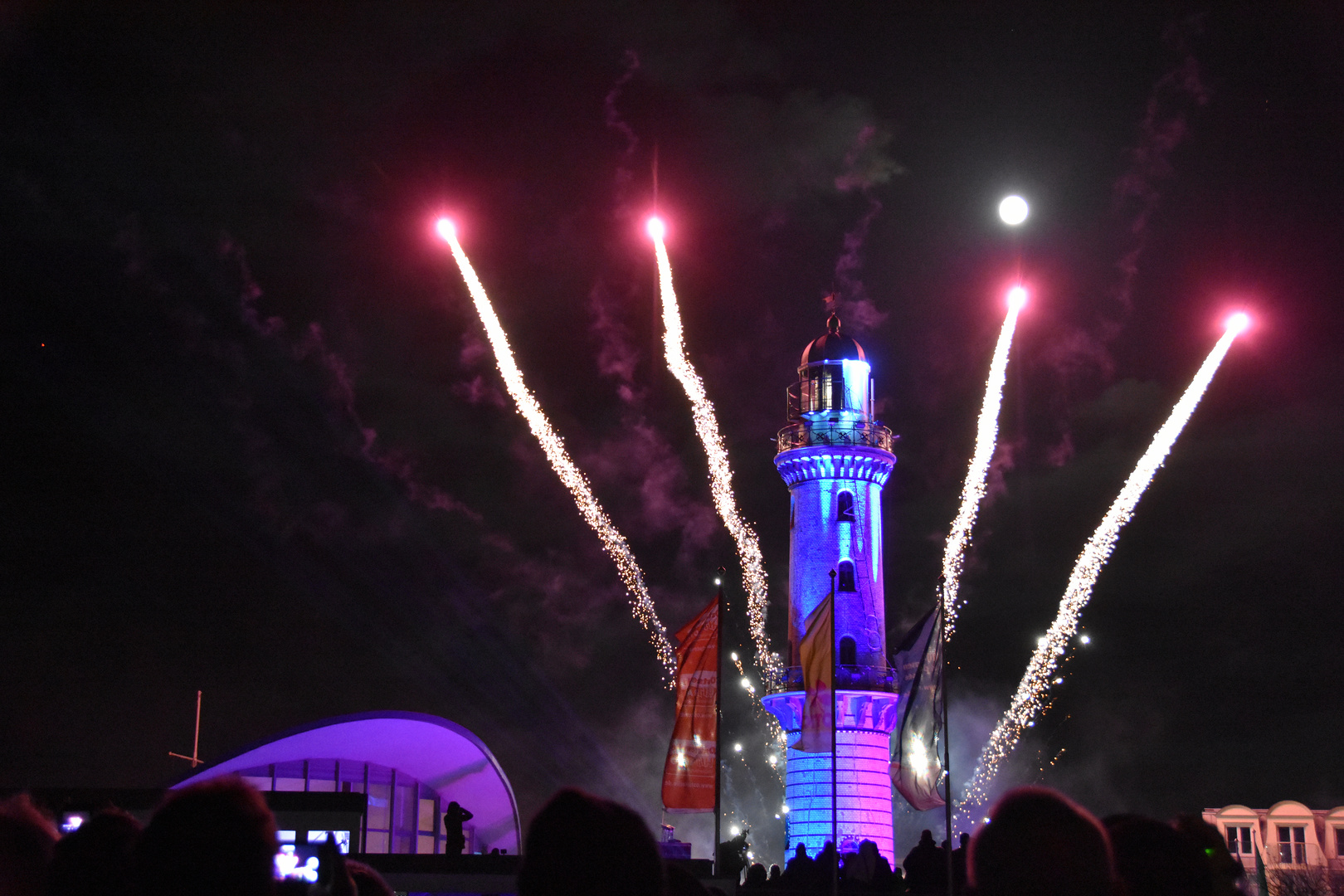 Das Warnemünder Turmleuchten am 1. Januar 2018 (3)