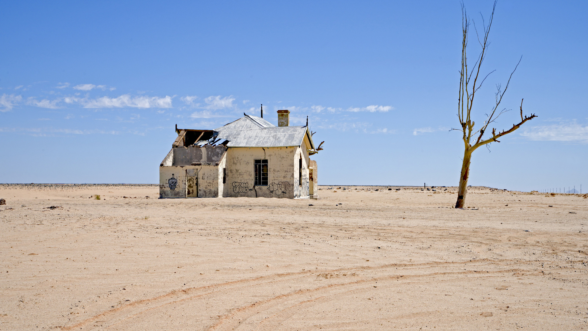 Das Wartehäuschen zur Bahnstation Garub_Namibia