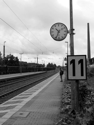 Das Warten auf den Zug