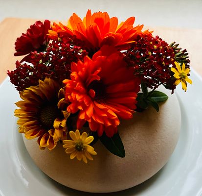 Das, was im Garten heute noch blüht....